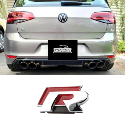 VW GOLF MK7 GTI R βRβ Rear Badge